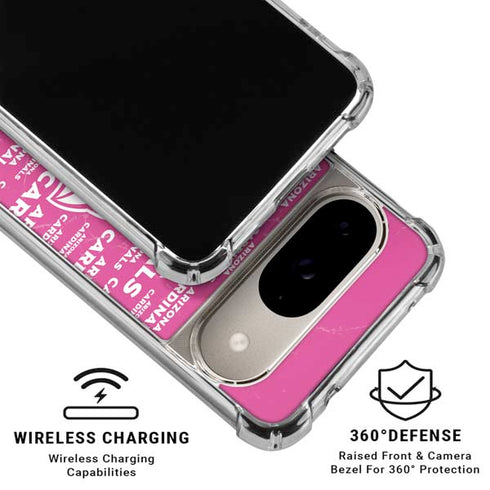 NFL Arizona Cardinals Pink Blast Google Pixel 10 Clear Case